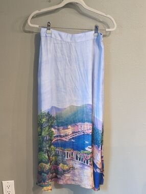 Vacation Maxi Skirt Printed Art To Wear Small Rachel Zoe